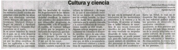 Cultura y ciencia
