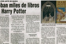 Roban miles de libros de Harry Potter