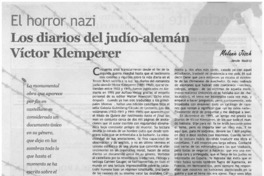 Los diarios del judío-alemán Víctor Klemperer