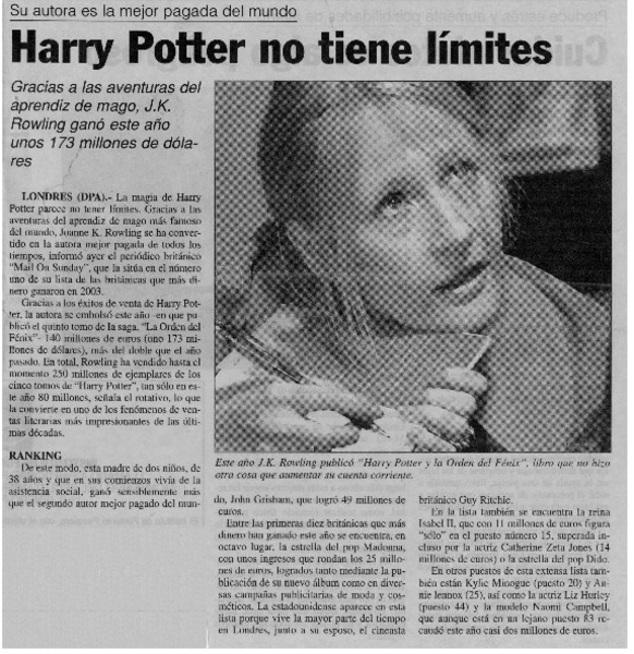 Harry Potter no tiene límites