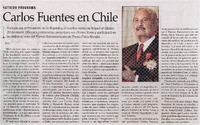 Carlos Fuentes en Chile