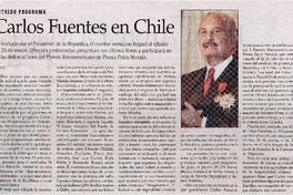 Carlos Fuentes en Chile