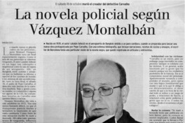 La novela policial según Vázquez Montalbán
