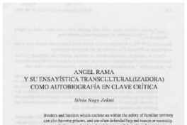 Angel Rama y su ensayística transcultural(izadora) como autobiografía en clave crítica