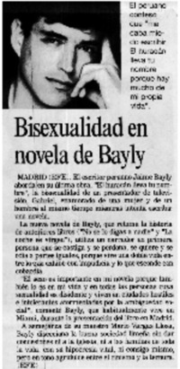 Bisexualidad en novela de Bayly