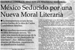 México seducido por una nueva moral literaria