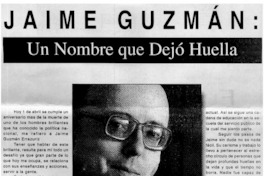 Jaime Guzmán: Un nombre que dejó huella