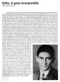 Kafka, el genio incomprendido