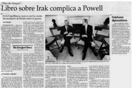 Libro sobre Irak complica a Powell