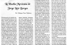 La huella mexicana de Jorge Luis Borges