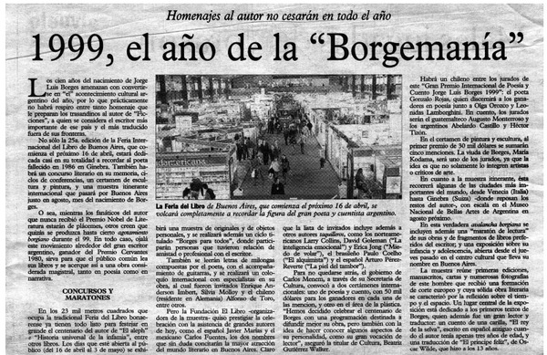1999, el año de la "Borgemanía".