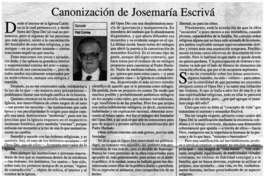 Canonización de Josemaría Escrivá