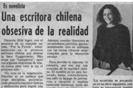 Una escritora chilena obsesiva de la realidad