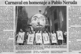 Carnaval en homenaje a Pablo Neruda.
