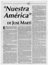 Nuestra América" de José Martí