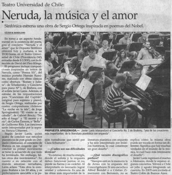 Neruda, la música y el amor