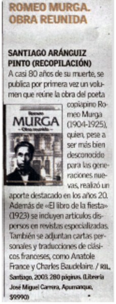 Romeo Murga : obra reunida.