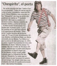 "Chespirito", el poeta