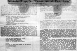 Eduardo Anguita: "Venus en el pudridero"