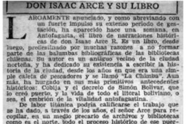 Don Isaac Arce y su libro