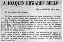 A Joaquín Edwards Bello