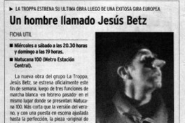 Un Hombre llamado Jesús Betz.