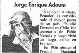 Jorge Enrique Adoum.