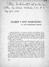 Clarín y don Marcelino