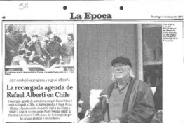 La Recargada agenda de Rafael Alberti en Chile.