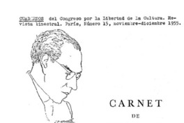 Carnet de Germán Arciniegas