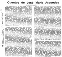 Cuentos de José María Arguedas