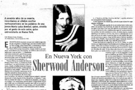 En Nueva Yok con Sherwood Anderson
