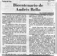 Bicentenario de Andrés Bello