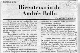 Bicentenario de Andrés Bello