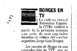 Borges en TV.