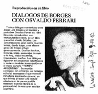 Diálogos de Borges con Osvaldo Ferrari.