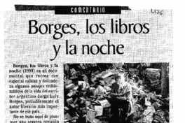 Borges, los libros y la noche