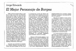 El mejor personaje de Borges.