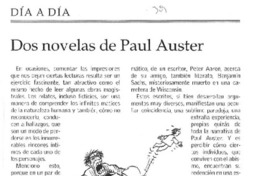 Dos novelas de Paul Auster