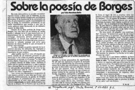 Sobre la poesía de Borges