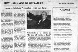 La Nueva antología personal de Jorge Luis Borges