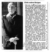 Ciclo sobre Borges.