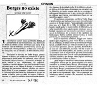 Borges no existe