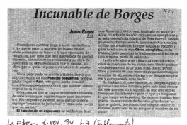 Incunable de Borges
