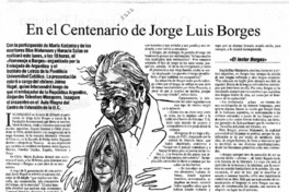 En el centenario de Jorge Luis Borges.
