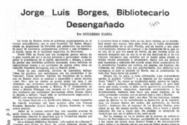 Jorge Luis Borges, bibliotecario desengañado