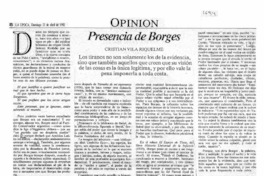 Presencia de Borges