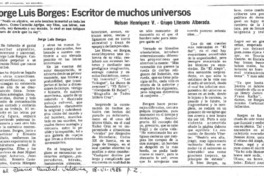 Jorge Luis Borges: escritor de muchos universos