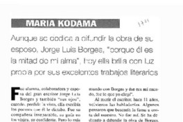 María Kodama.