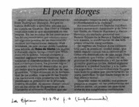 El poeta Borges.